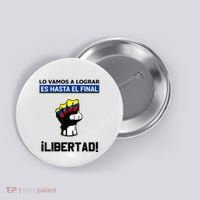 Estoy Con Venezuela Hasta El Final Proud Venezuelan Libre Button thumb 0
