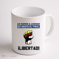 Estoy Con Venezuela Hasta El Final Proud Venezuelan Libre Coffee Mug thumb 1
