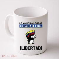 Estoy Con Venezuela Hasta El Final Proud Venezuelan Libre Coffee Mug thumb 0