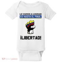 Estoy Con Venezuela Hasta El Final Proud Venezuelan Libre Baby Bodysuit thumb 0