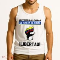 Estoy Con Venezuela Hasta El Final Proud Venezuelan Libre Tank Top thumb 3
