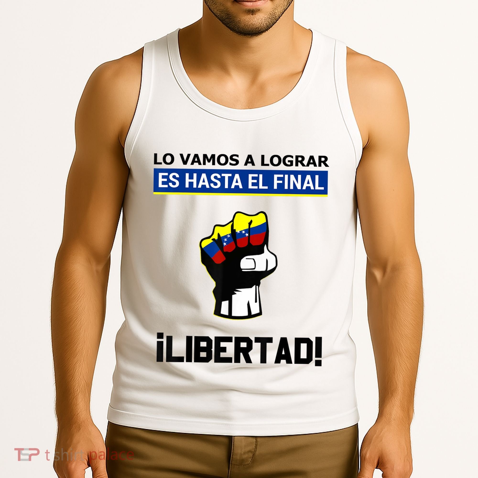 Estoy Con Venezuela Hasta El Final Proud Venezuelan Libre Tank Top