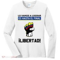 Estoy Con Venezuela Hasta El Final Proud Venezuelan Libre Women's Long Sleeve Shirt thumb 0