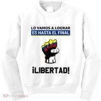 Estoy Con Venezuela Hasta El Final Proud Venezuelan Libre Kids Sweatshirt thumb 0