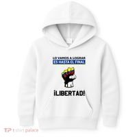 Estoy Con Venezuela Hasta El Final Proud Venezuelan Libre Kids Hoodie thumb 0