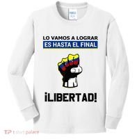 Estoy Con Venezuela Hasta El Final Proud Venezuelan Libre Kids Long Sleeve Shirt thumb 0