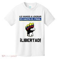 Estoy Con Venezuela Hasta El Final Proud Venezuelan Libre Kids T-Shirt thumb 0
