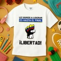 Estoy Con Venezuela Hasta El Final Proud Venezuelan Libre Kids T-Shirt thumb 3