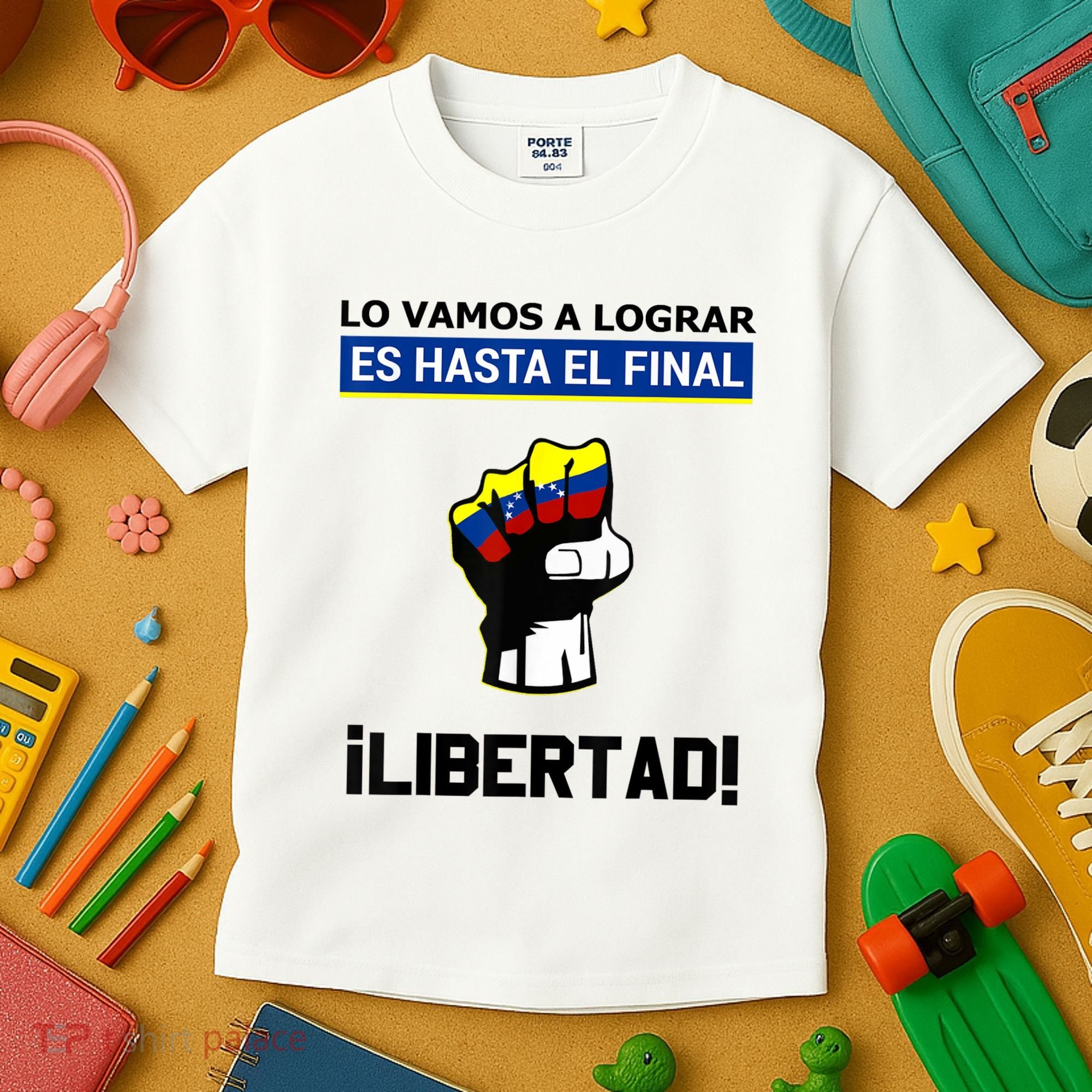 Estoy Con Venezuela Hasta El Final Proud Venezuelan Libre Kids T-Shirt