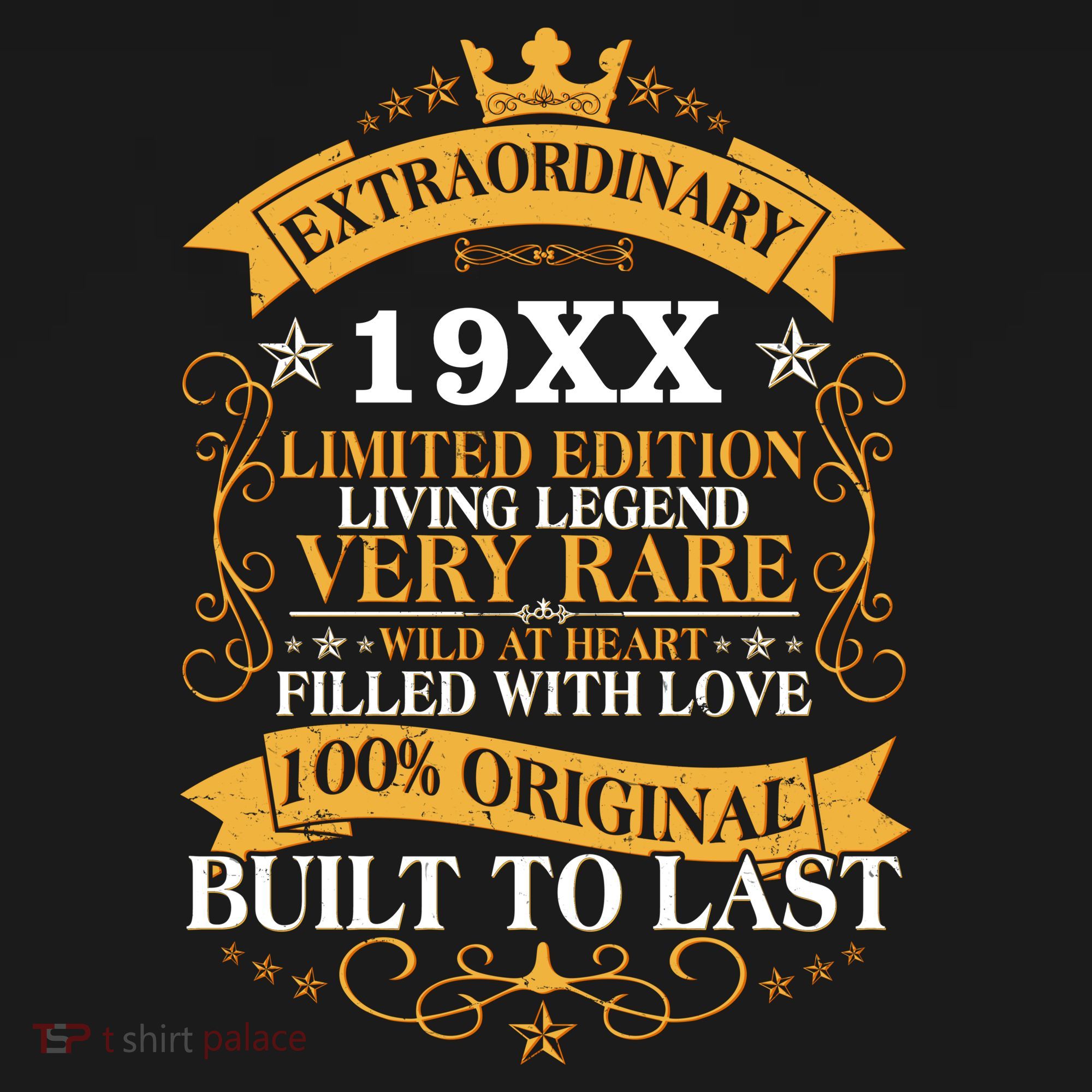 Extraordinary Custom Year Limited Edition Built To Last Personalize Birthday T-Shirt