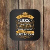 Extraordinary Custom Year Limited Edition Built To Last Personalize Birthday Coaster thumb 0