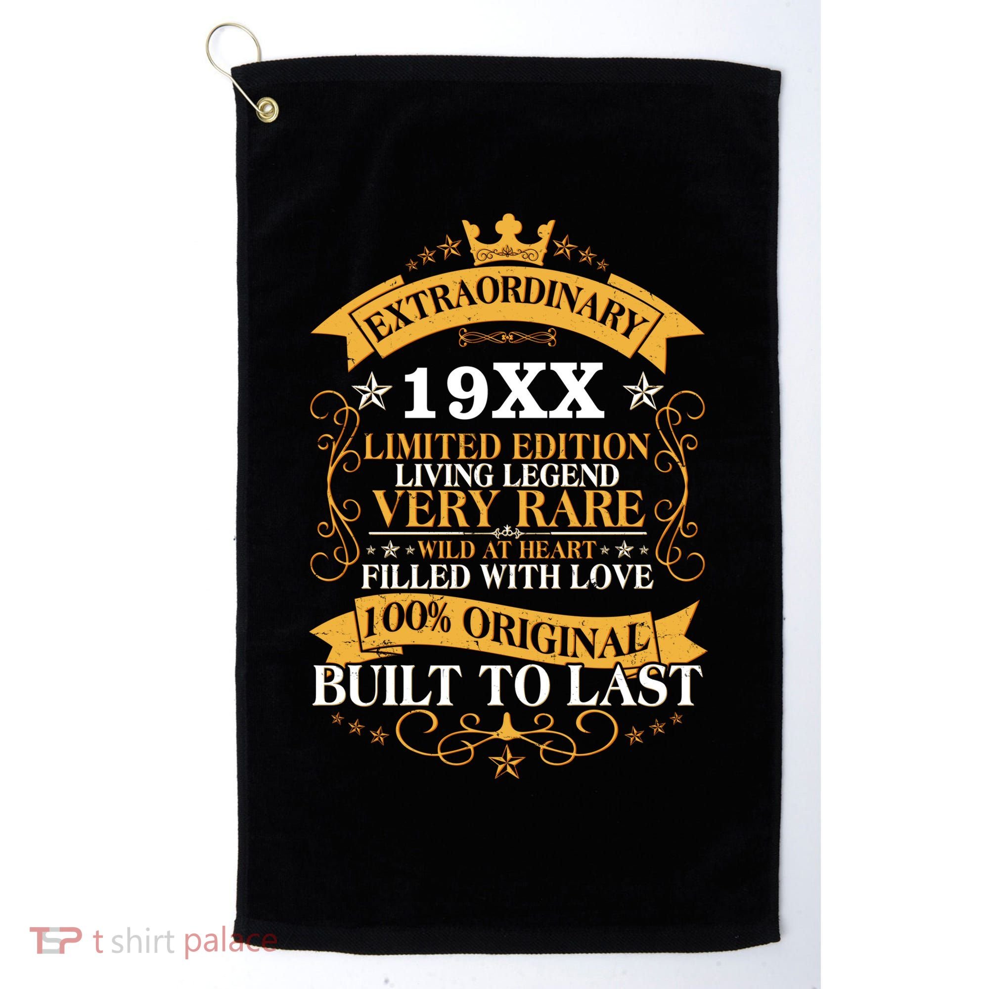 Extraordinary Custom Year Limited Edition Built To Last Personalize Birthday Golf Towel