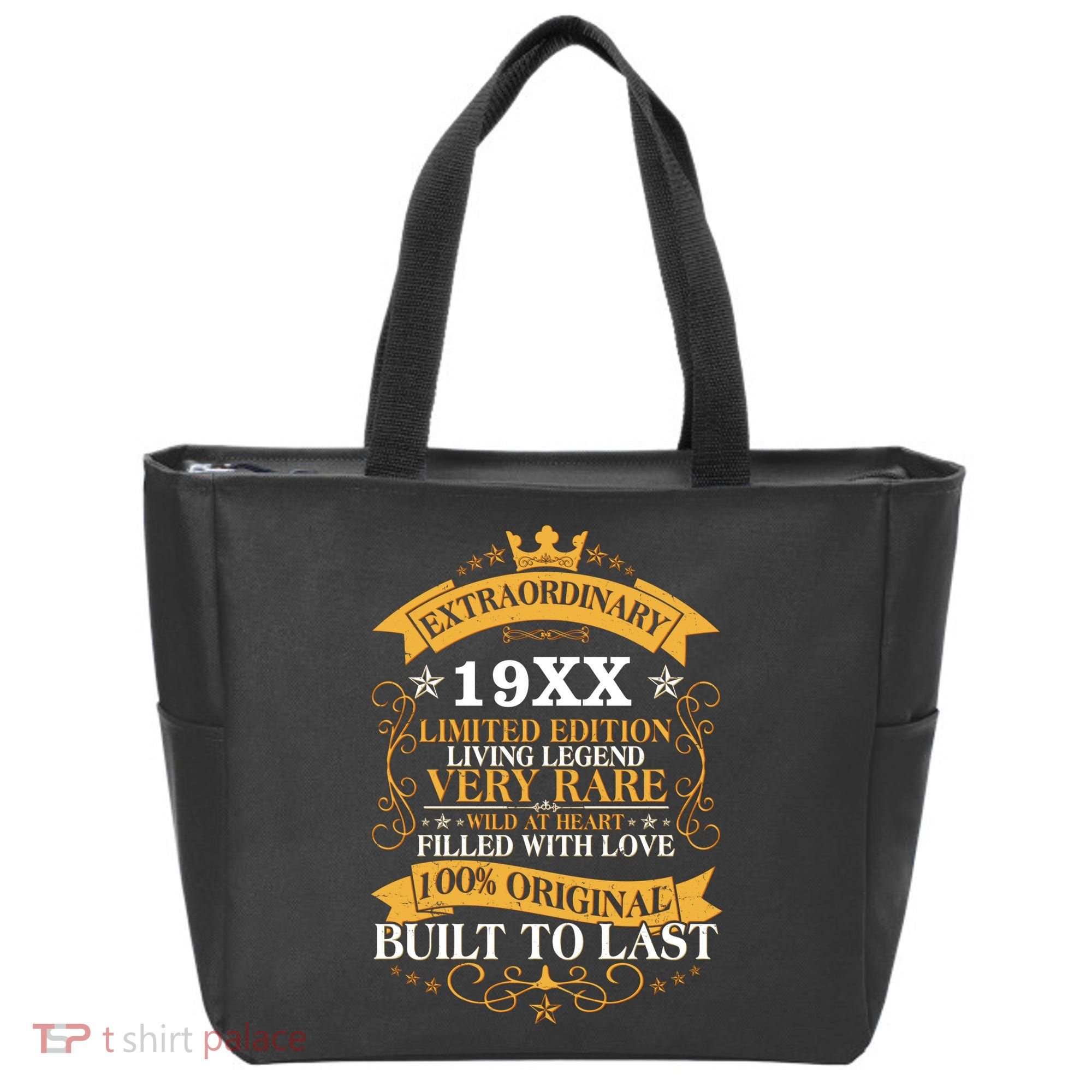 Extraordinary Custom Year Limited Edition Built To Last Personalize Birthday Tote Bag