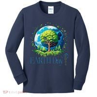 Earth Day 2024 Environmental International Awareness Kids Long Sleeve Shirt thumb 0