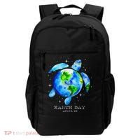 Earth Day 2024 Restore Earth Sea Turtle Art Save The Planet Backpack thumb 0