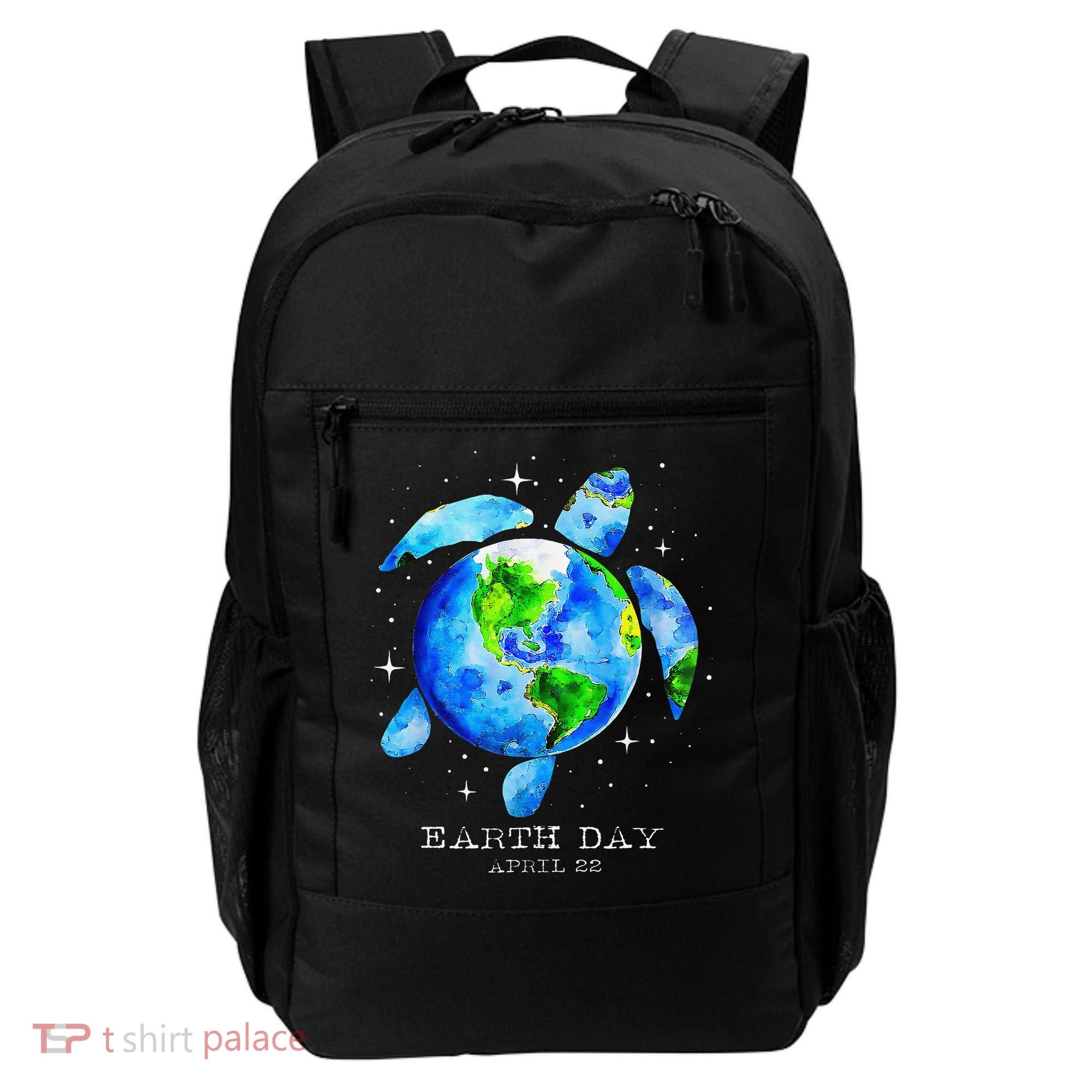 Earth Day 2024 Restore Earth Sea Turtle Art Save The Planet Backpack