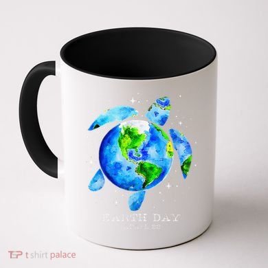 Earth Day 2024 Restore Earth Sea Turtle Art Save The Planet Coffee Mug