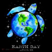 Earth Day 2024 Restore Earth Sea Turtle Art Save The Planet Coffee Mug thumb 5