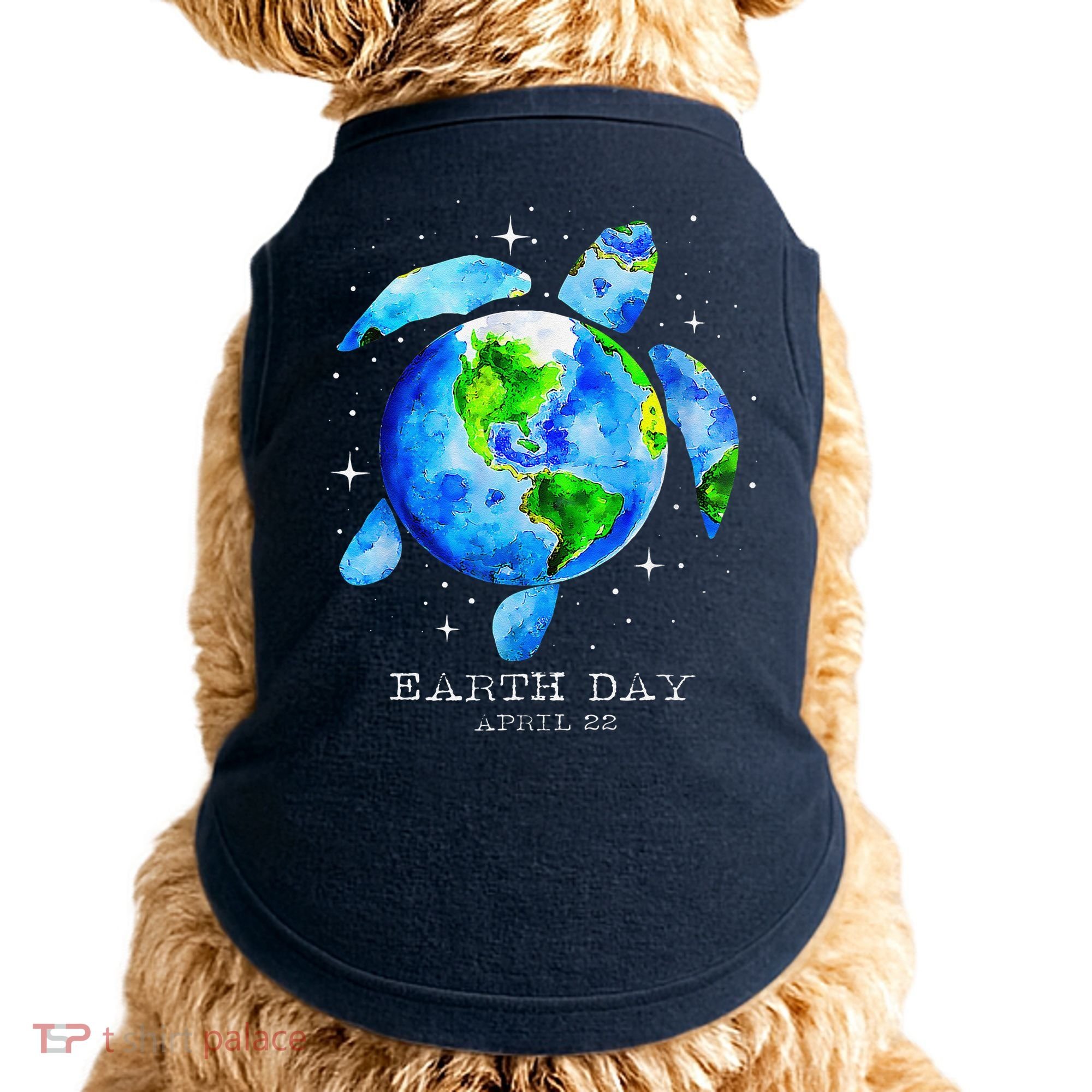 Earth Day 2024 Restore Earth Sea Turtle Art Save The Planet Doggie Tank