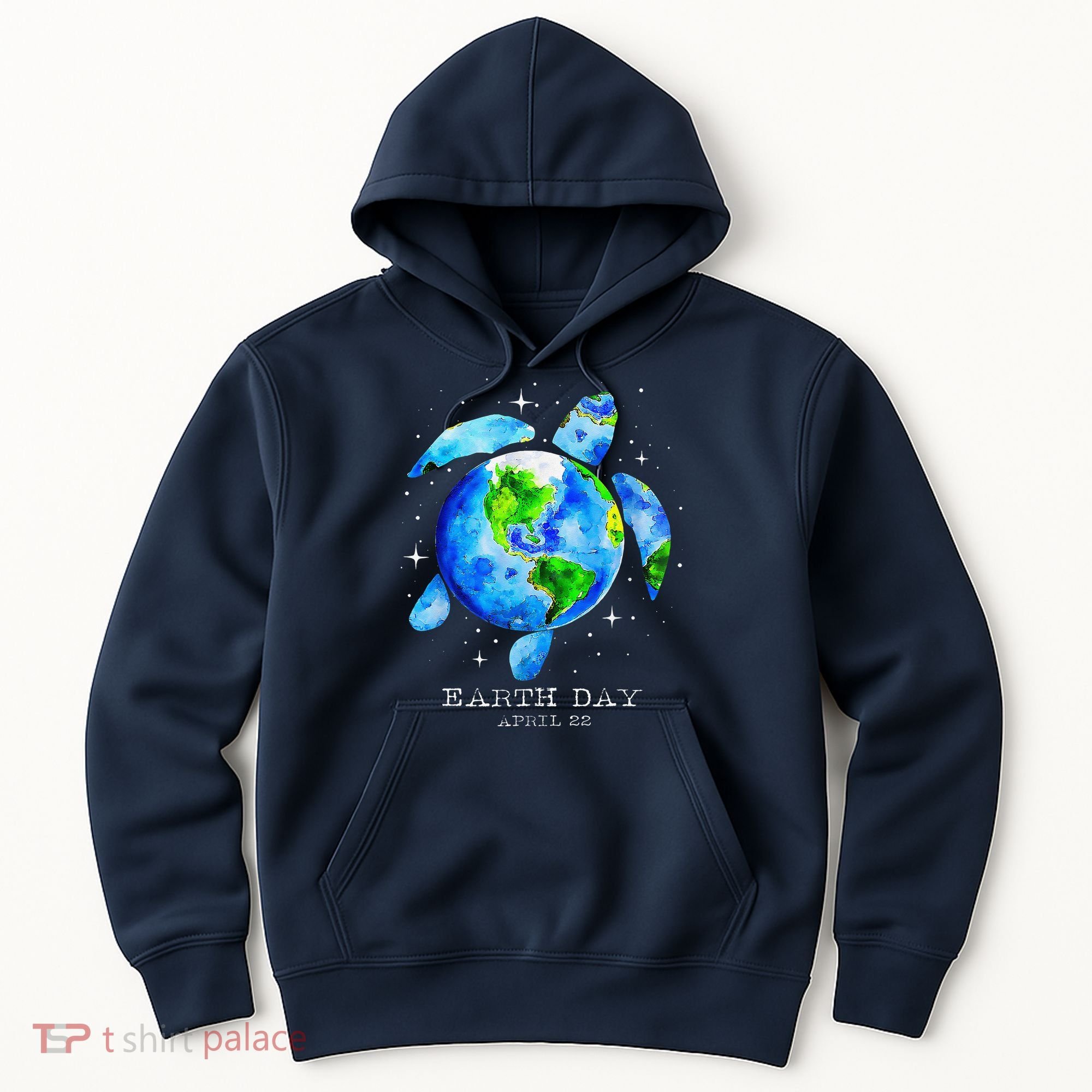 Earth Day 2024 Restore Earth Sea Turtle Art Save The Planet Hoodie