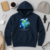 Earth Day 2024 Restore Earth Sea Turtle Art Save The Planet Hoodie thumb 3