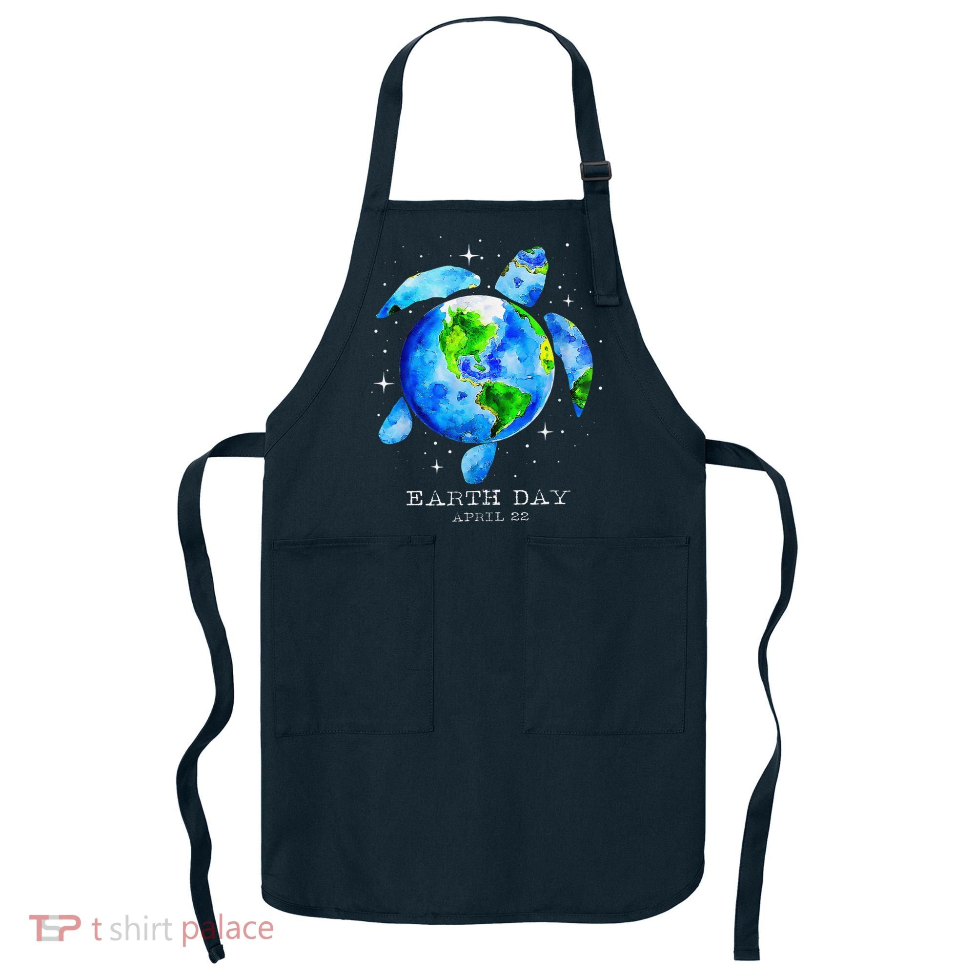 Earth Day 2024 Restore Earth Sea Turtle Art Save The Planet Apron