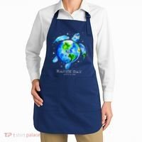 Earth Day 2024 Restore Earth Sea Turtle Art Save The Planet Apron thumb 2
