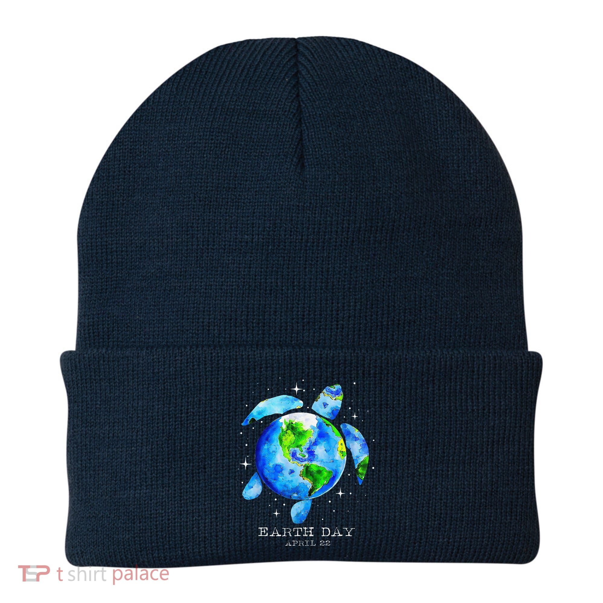 Earth Day 2024 Restore Earth Sea Turtle Art Save The Planet Beanie