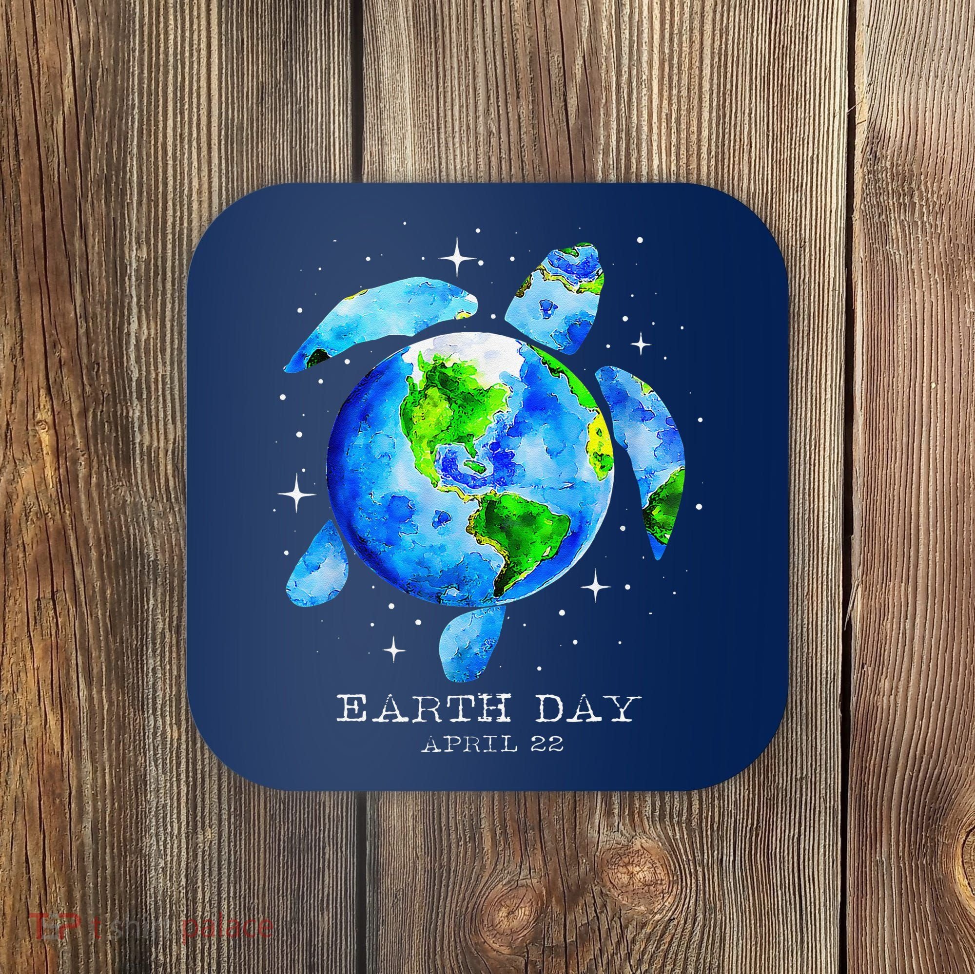 Earth Day 2024 Restore Earth Sea Turtle Art Save The Planet Coaster