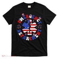 Emergency Department 4th Of July Usa Emergency Room Nurse T-Shirt thumb 0