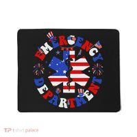 Emergency Department 4th Of July Usa Emergency Room Nurse Mousepad thumb 0