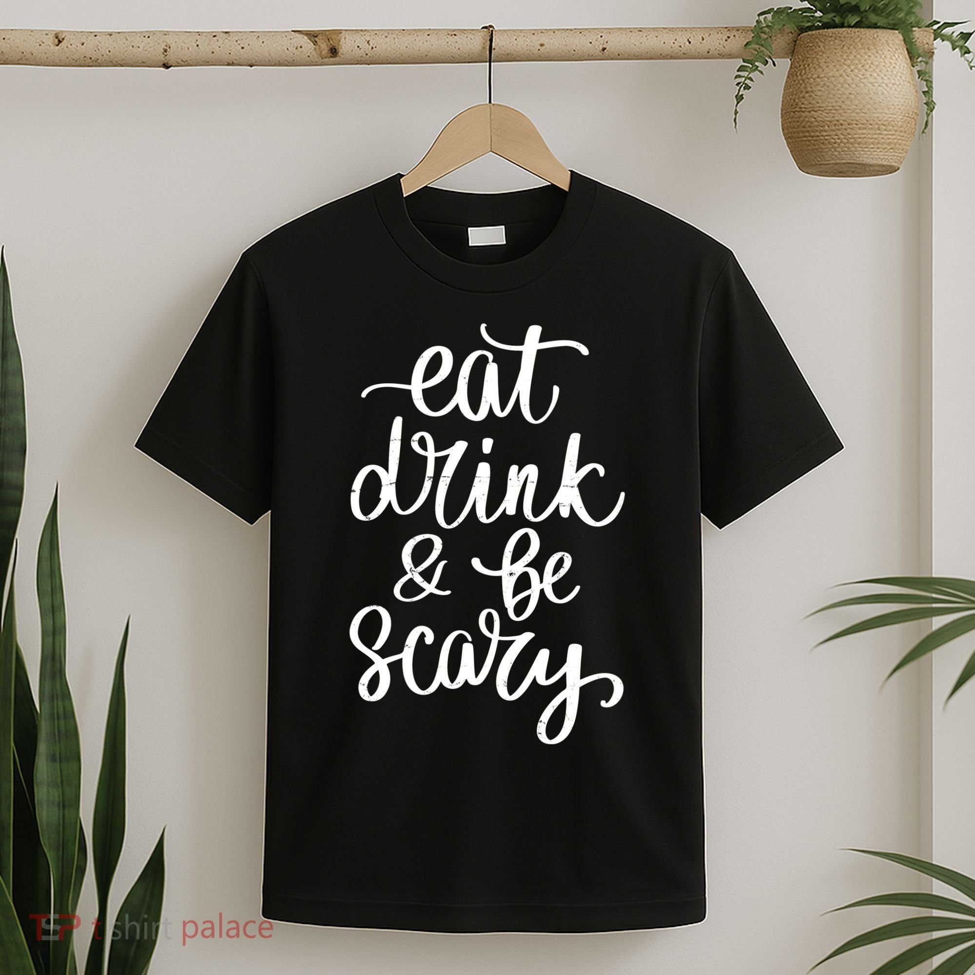 Eat Drink And Be Scary Funny Halloween Party T-Shirt