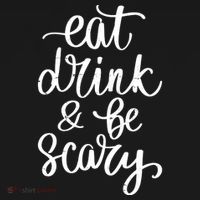 Eat Drink And Be Scary Funny Halloween Party Women's Hoodie thumb 2