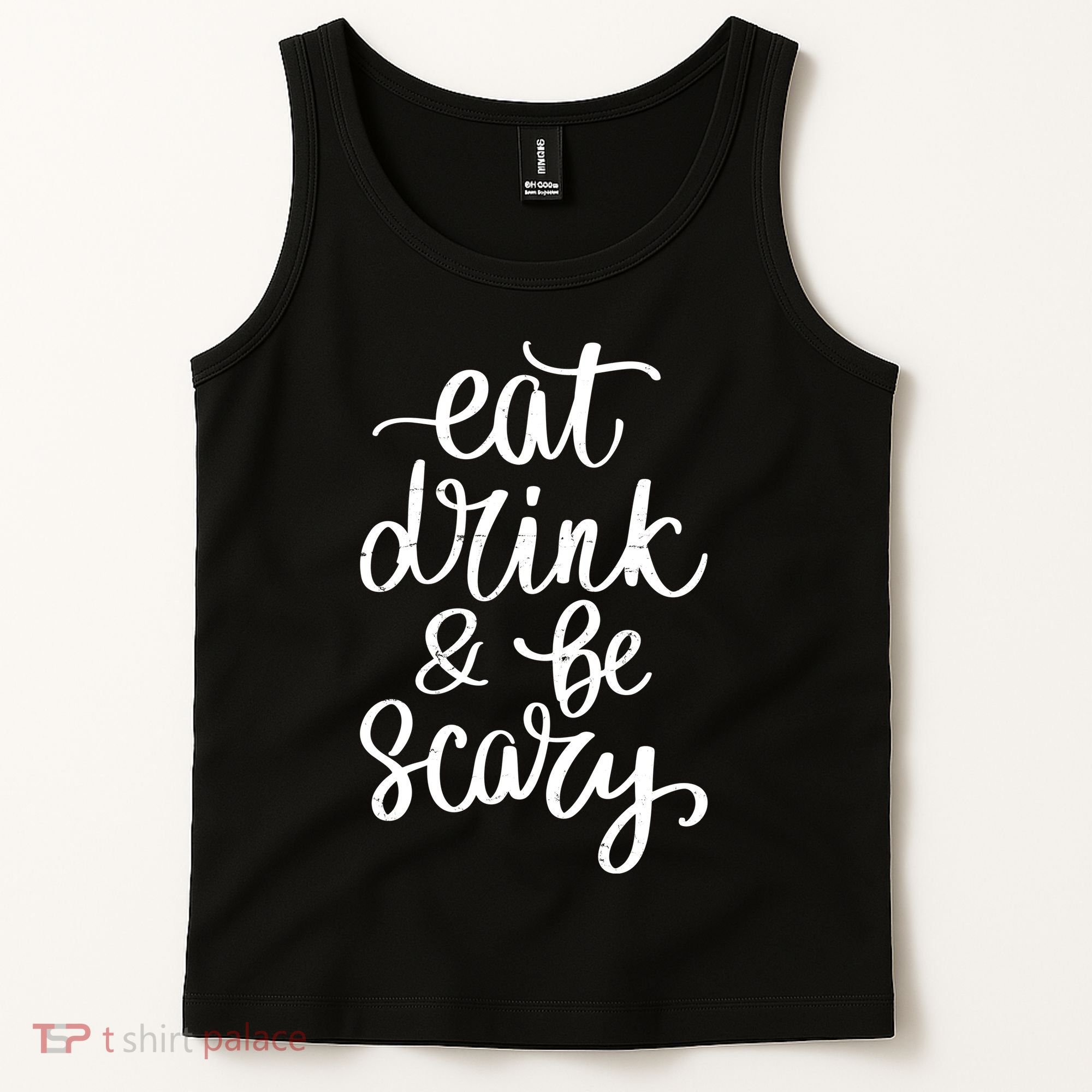 Eat Drink And Be Scary Funny Halloween Party Tank Top