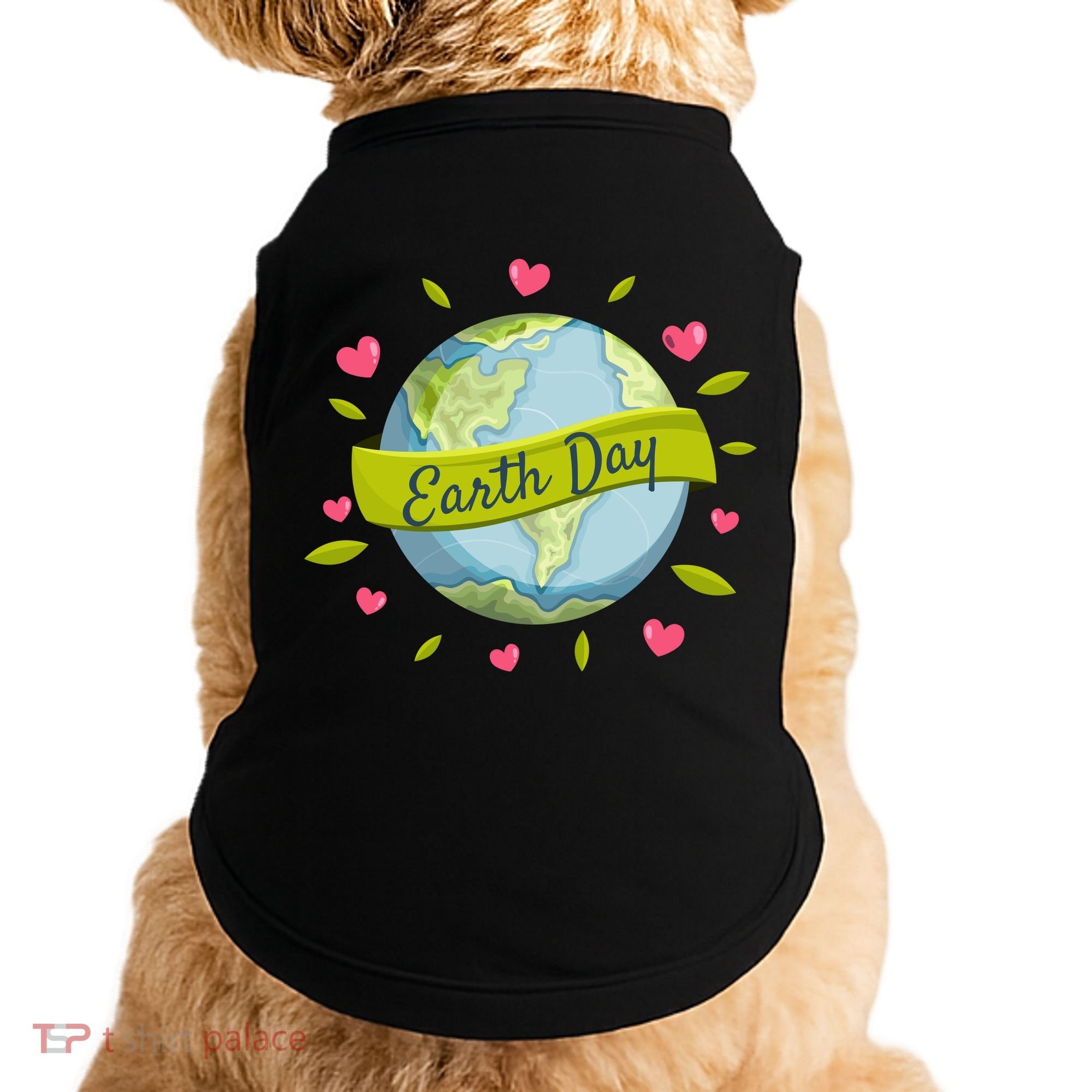 Earth Day Awareness Cute Heart Doggie Tank