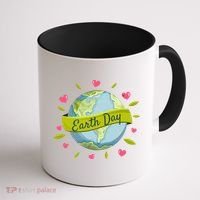 Earth Day Awareness Cute Heart Coffee Mug thumb 1