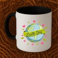 Earth Day Awareness Cute Heart Coffee Mug thumb 2