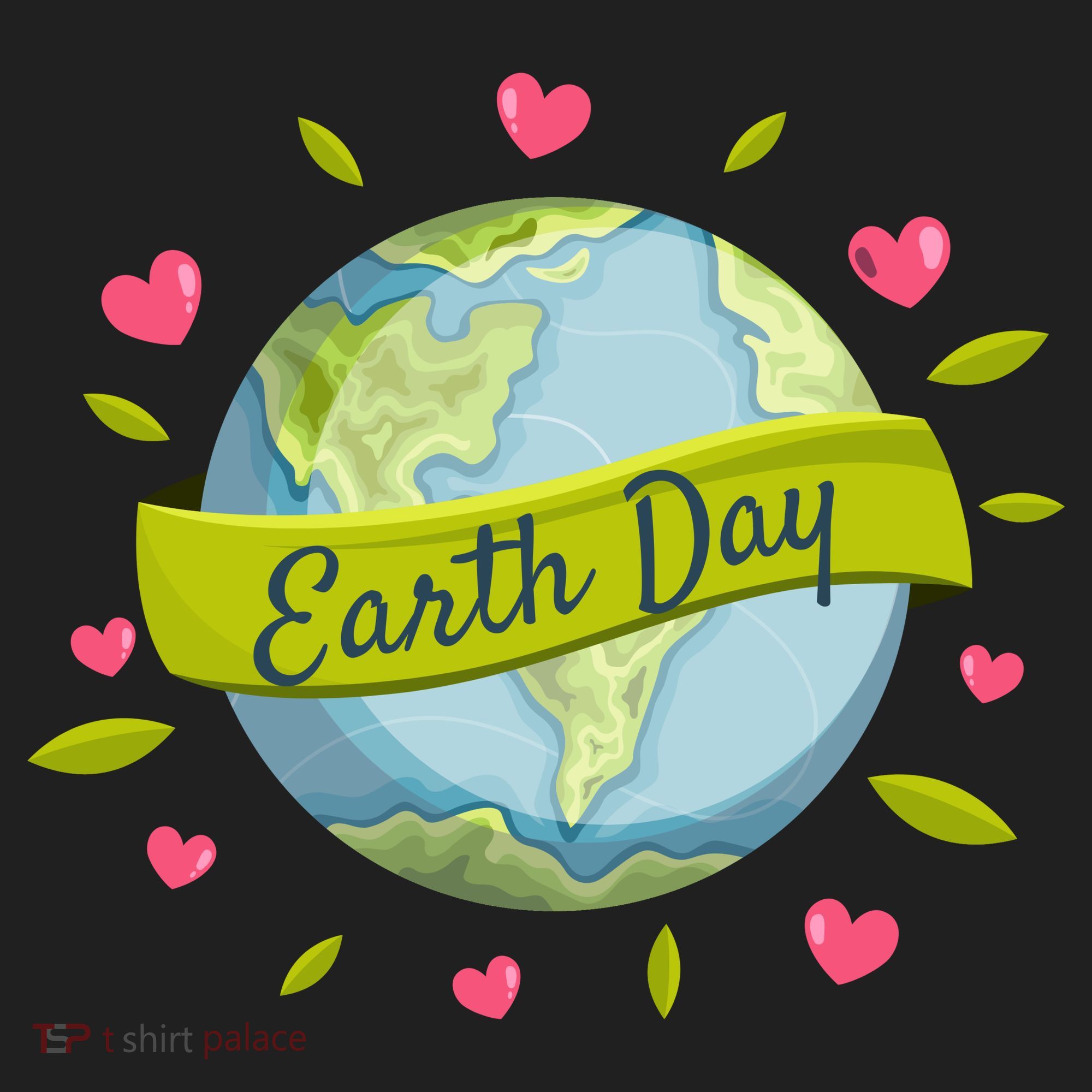 Earth Day Awareness Cute Heart Plastic Christmas Ball Ornament