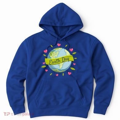 Earth Day Awareness Cute Heart Hoodie