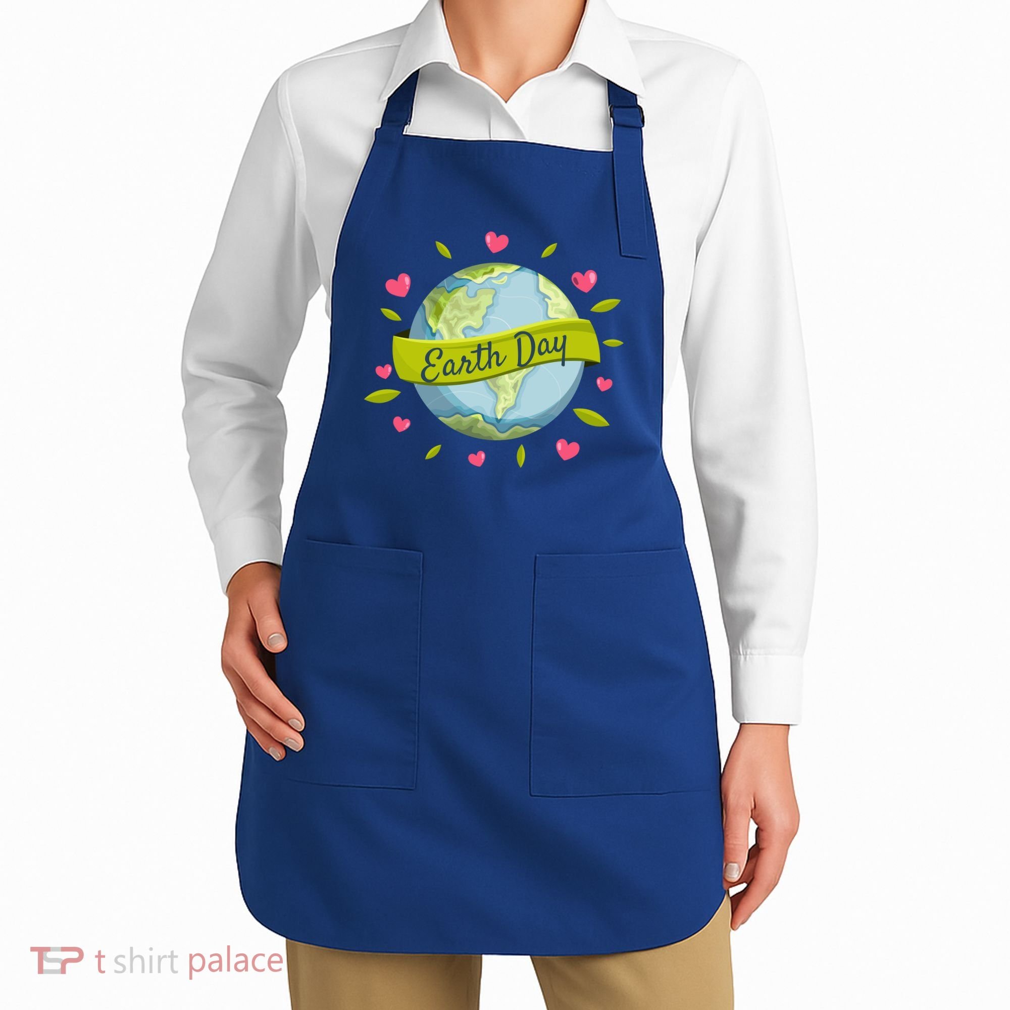 Earth Day Awareness Cute Heart Apron