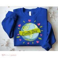 Earth Day Awareness Cute Heart Sweatshirt thumb 2