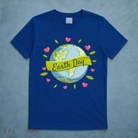 Earth Day Awareness Cute Heart T-Shirt thumb 5
