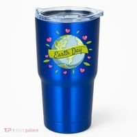 Earth Day Awareness Cute Heart Tumbler thumb 0