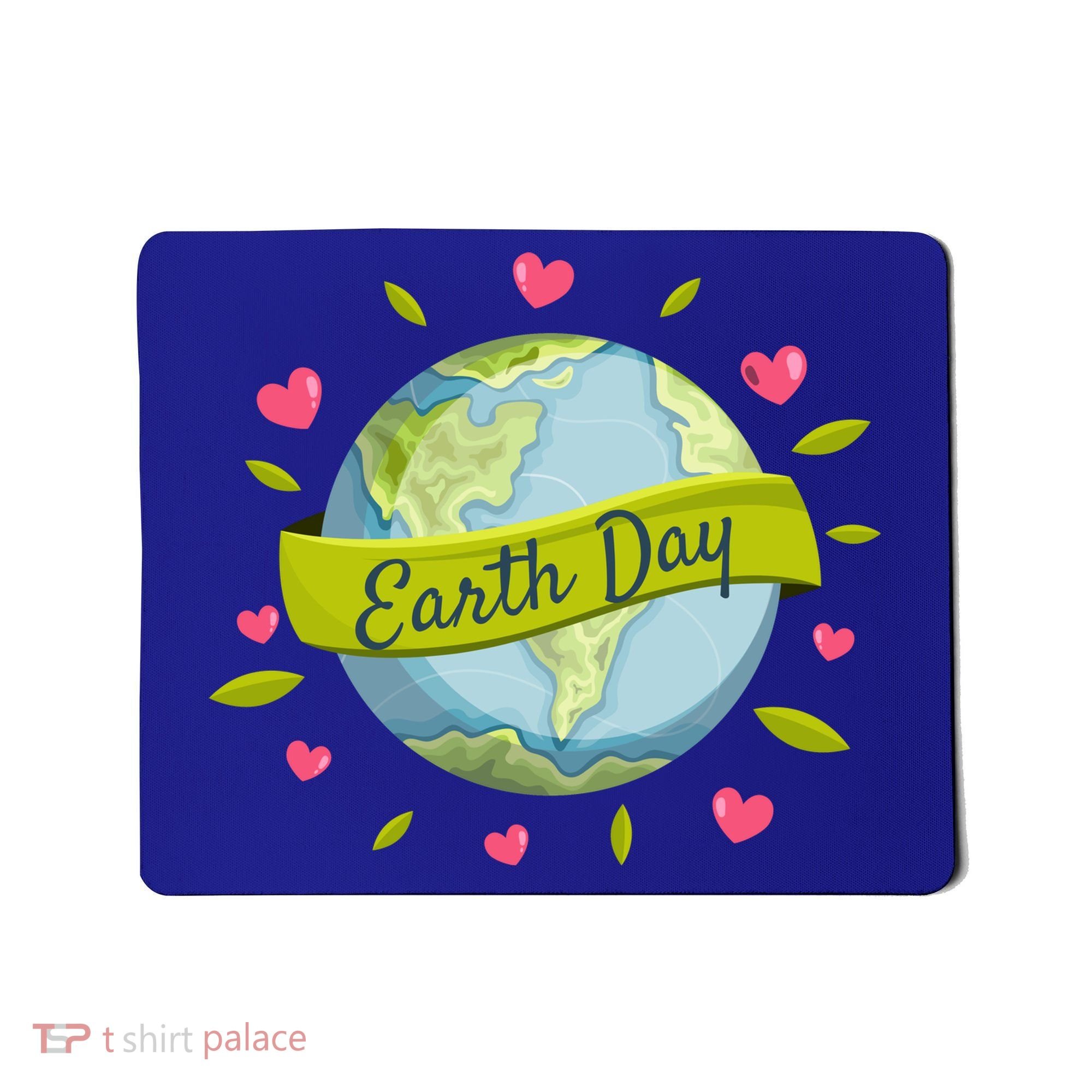 Earth Day Awareness Cute Heart Mousepad