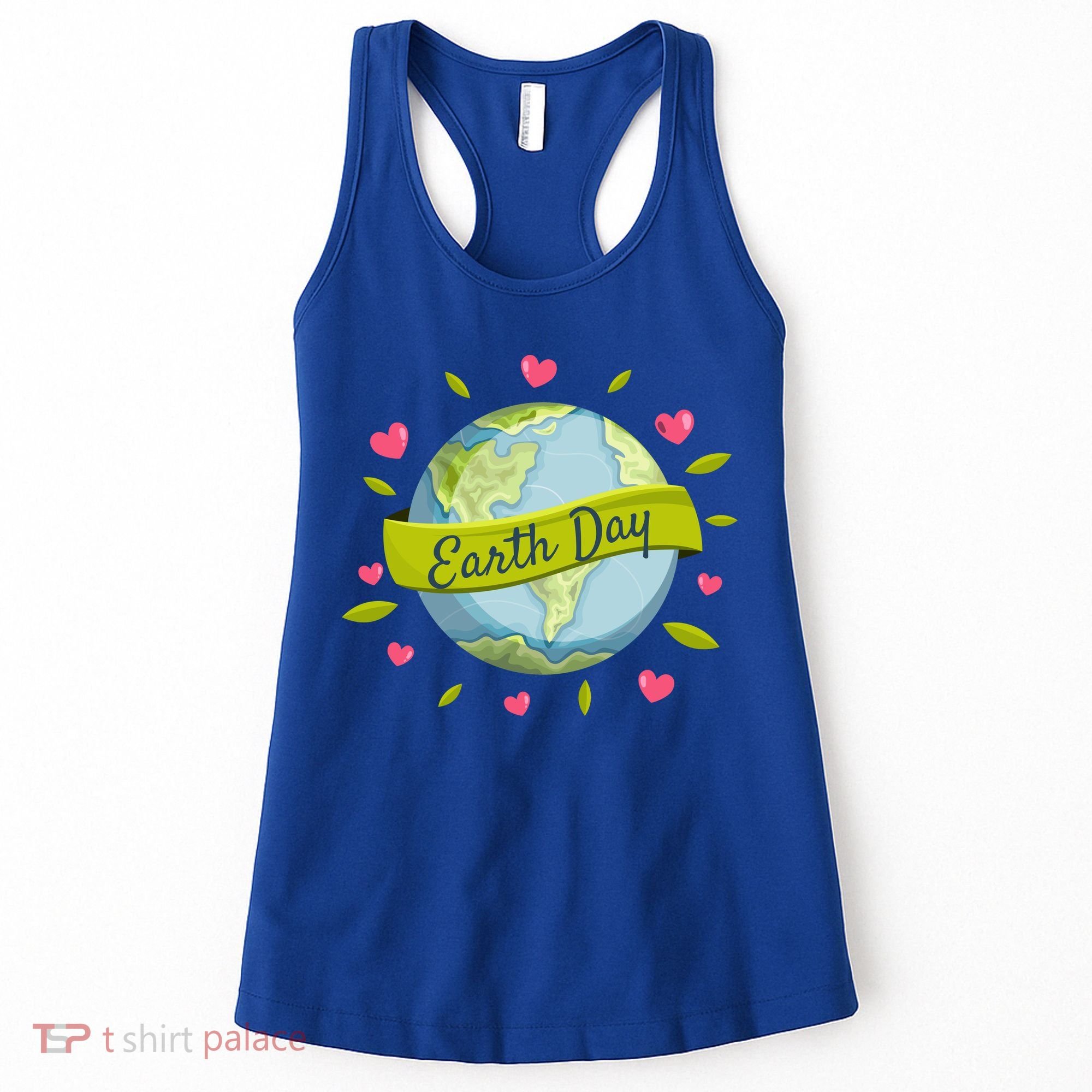Earth Day Awareness Cute Heart Women's Tank Top