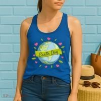 Earth Day Awareness Cute Heart Women's Tank Top thumb 2