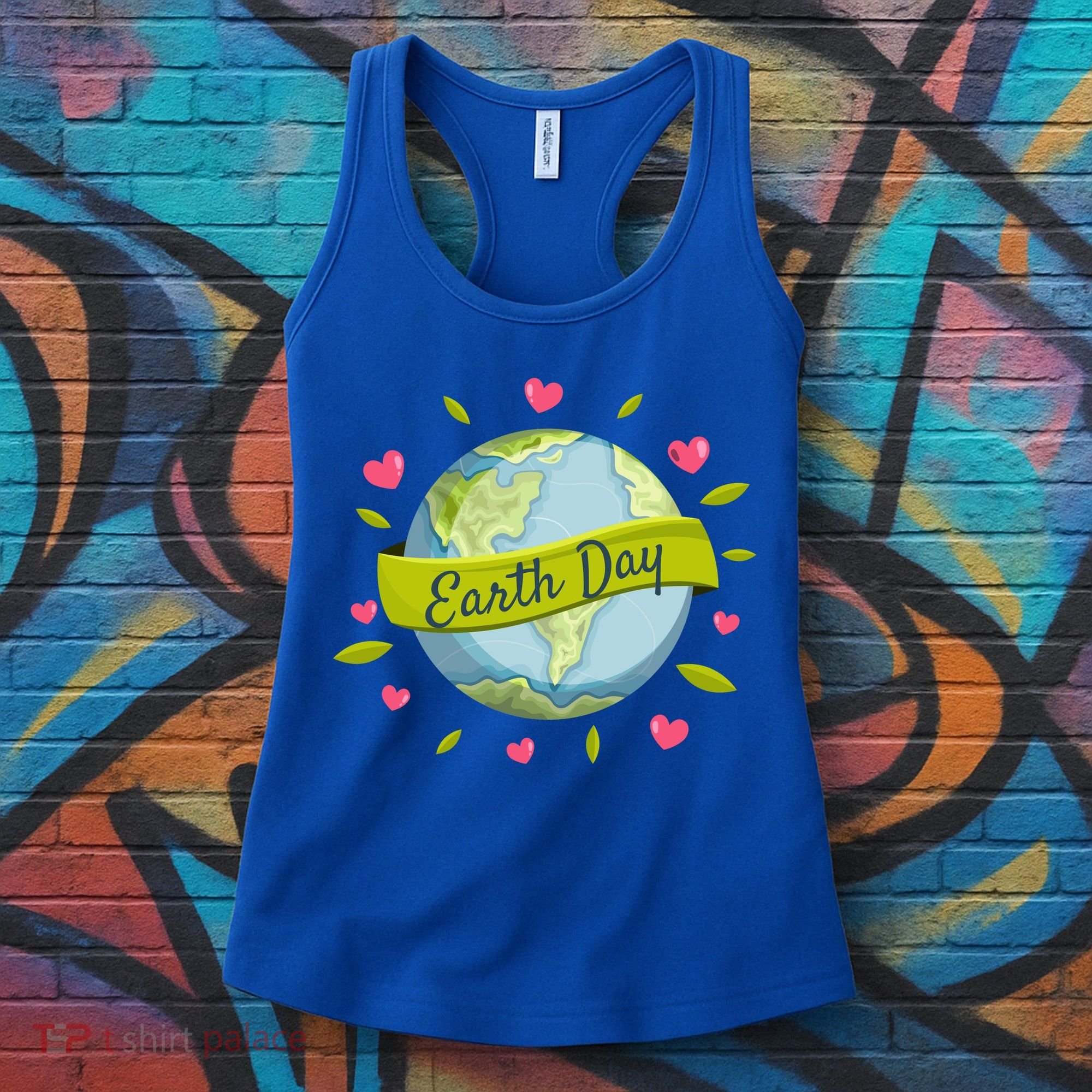 Earth Day Awareness Cute Heart Women's Tank Top