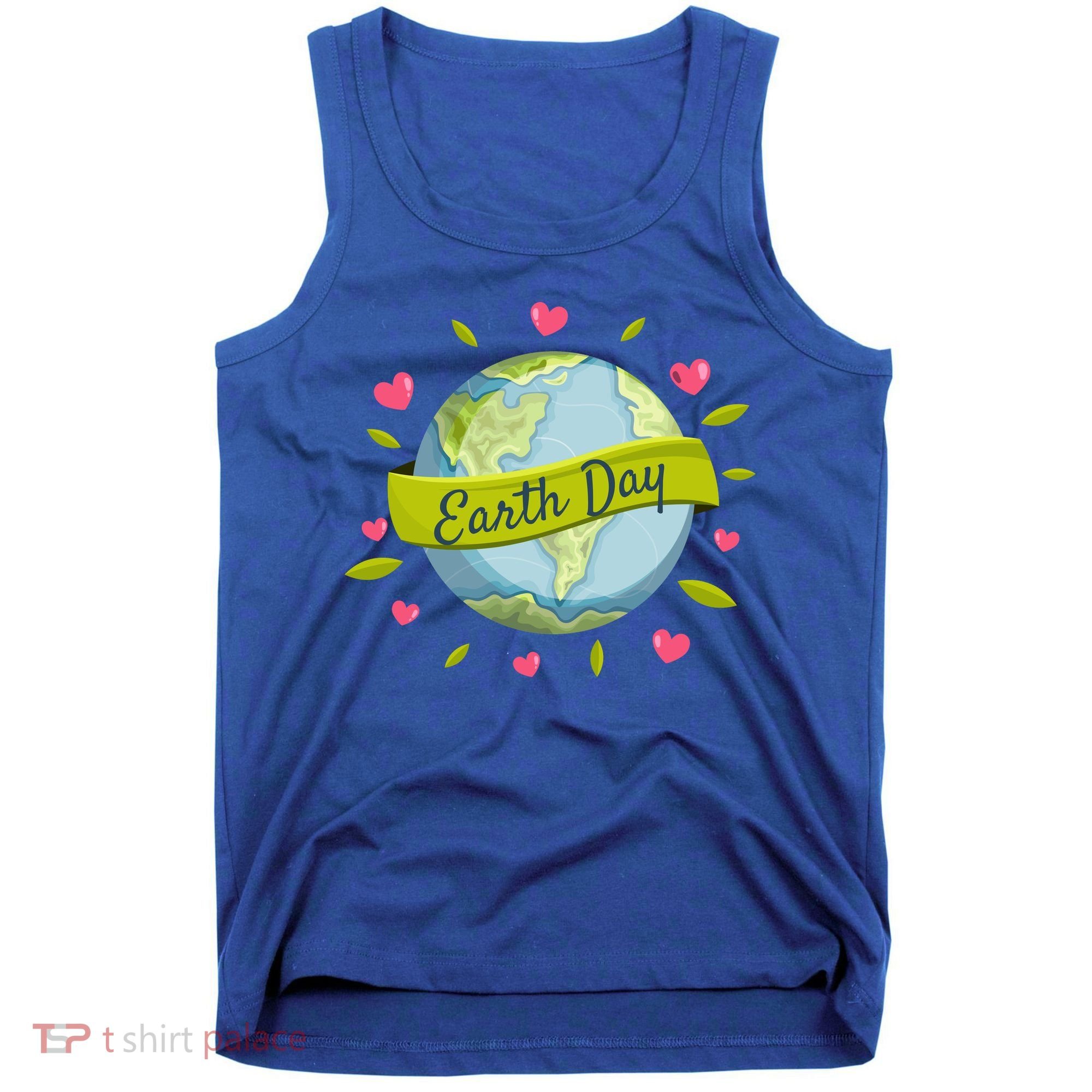 Earth Day Awareness Cute Heart Tank Top