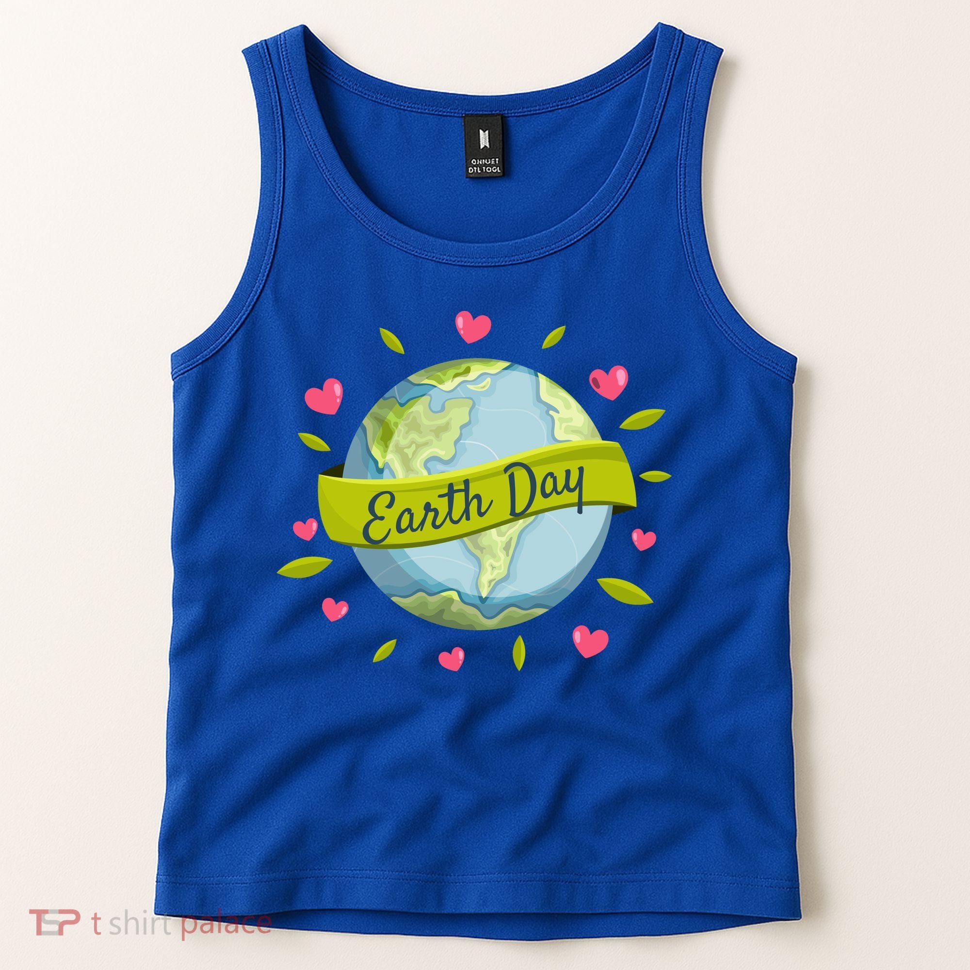 Earth Day Awareness Cute Heart Tank Top