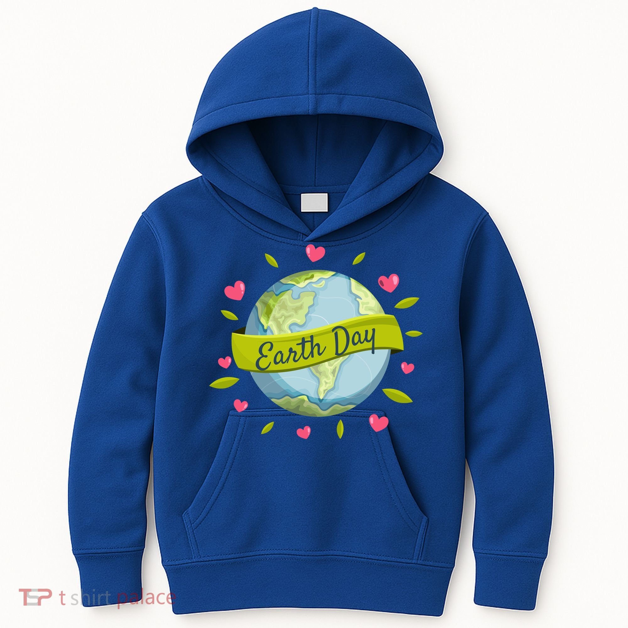 Earth Day Awareness Cute Heart Kids Hoodie